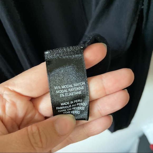 Tahari Black Long Sleeve Open Front Cardigan - Picture 3 of 4